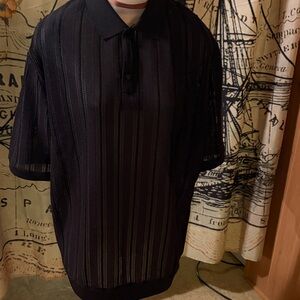 Elegant Black Striped Shirt